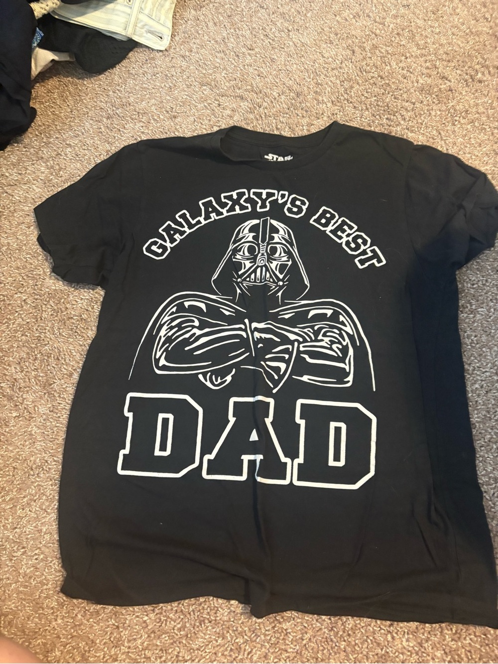 Star Wars Black 'Galaxy's Best Dad' Short Sleeve Tee